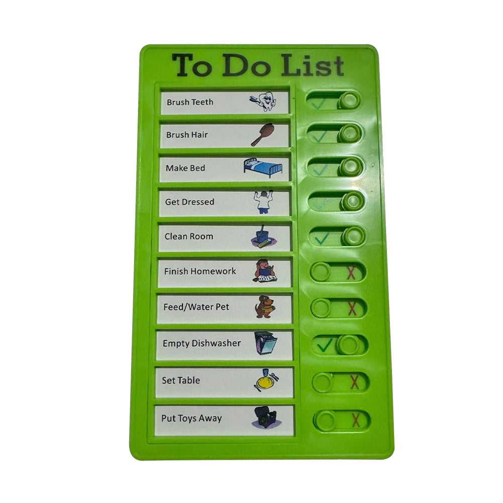 Reusable Memo Pad Chores Checklist Daily Planner Memo Chore Chart Detachable Board for Kid Self-discipline Routine Planning Card: PURPLE
