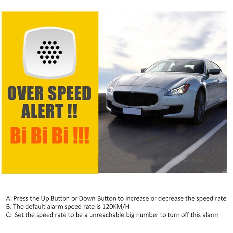 Universal Gps Speedometer Odometer Mileage Hud Display Digital Speed Alarm Mph Kmh for Cars Trucks Motorcycle and Bicycle Tools