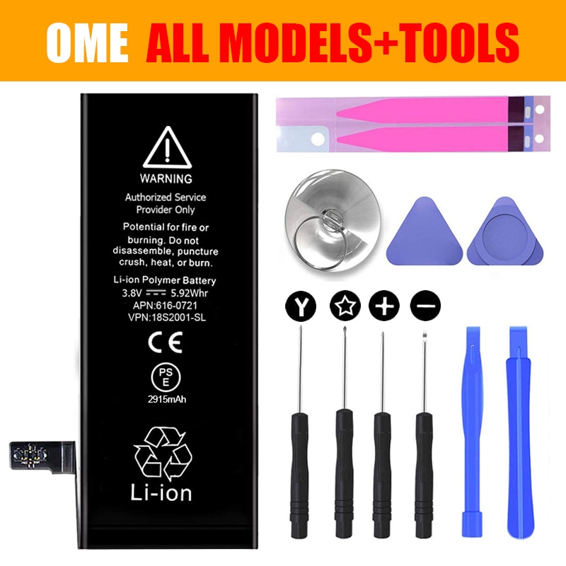 Neue DIY Telefon Reparatur Tools Kit Ersatz Batterie Adhesive Aufkleber Schraubendreher für iPhone 4 4S 5 5C 5S 6 6S 7 7Plus 8 X