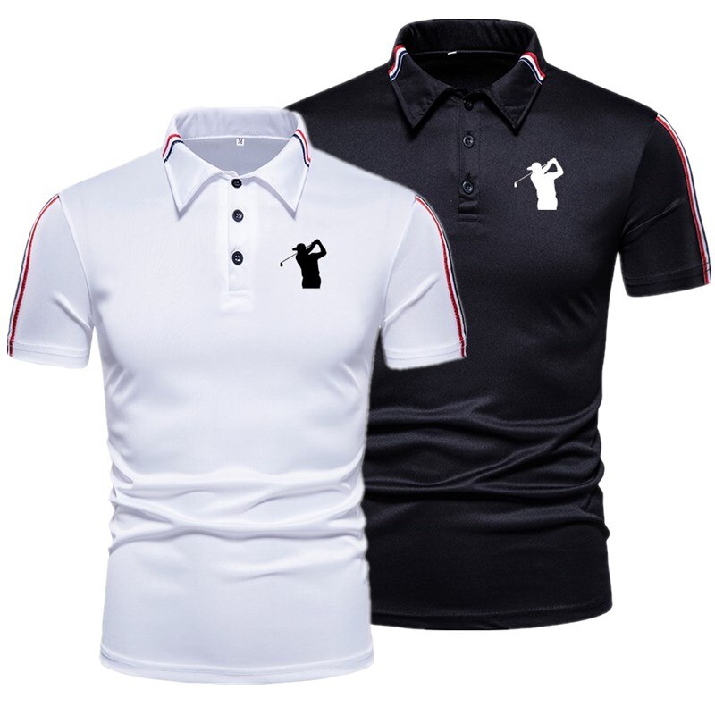 Polo Shirts Casual Slim Effen Kleur Business Heren Tops Mannen kledingT-shirt