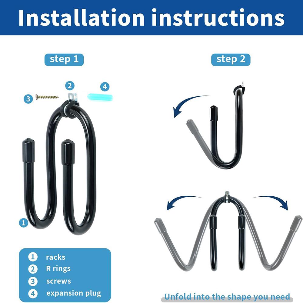 Bogen-Aufhänger-Display, flexibles Bogenschießen-Rack, Bogen-Wandhalterung, Wandhaken-Ständer für Ihren Bogen, Gummischutz und keine Kratzer