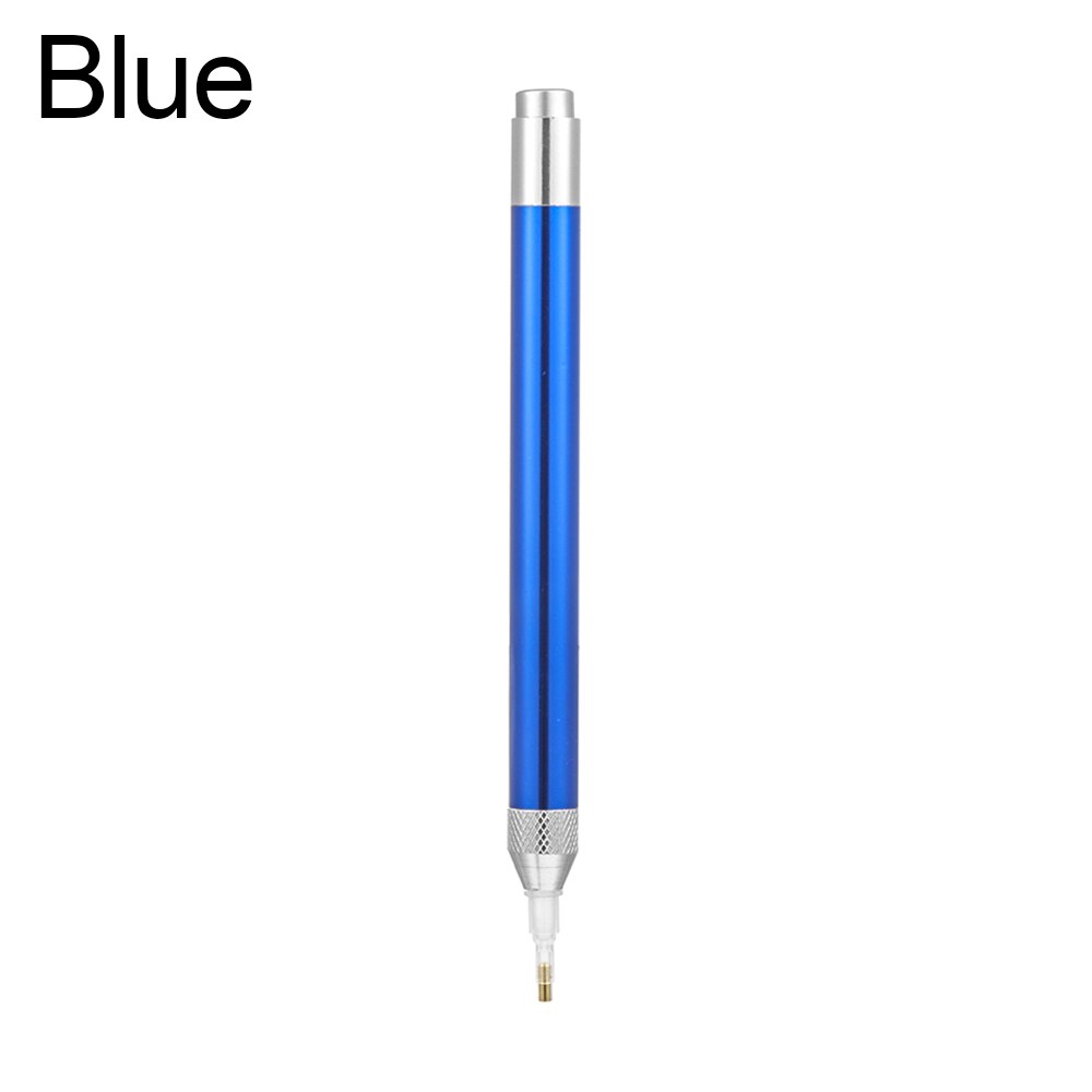 Pluma perforadora de punto de iluminación, herramienta de pintura de diamante 5D, plumas perforadoras de diamante de cristal luminoso, accesorios de costura para bordado artesanal DIY: Single head Blue