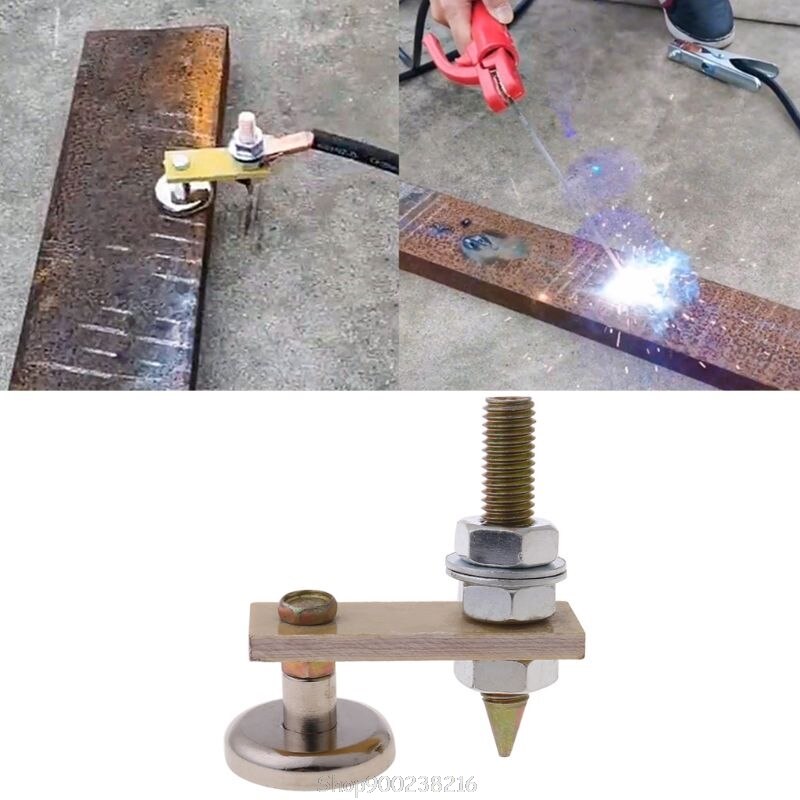 Strong Magnetic Ground Clamp Connector with Conductive Rod Stud for Welding Machine Auto Bodywork Repair Tools Au26 20