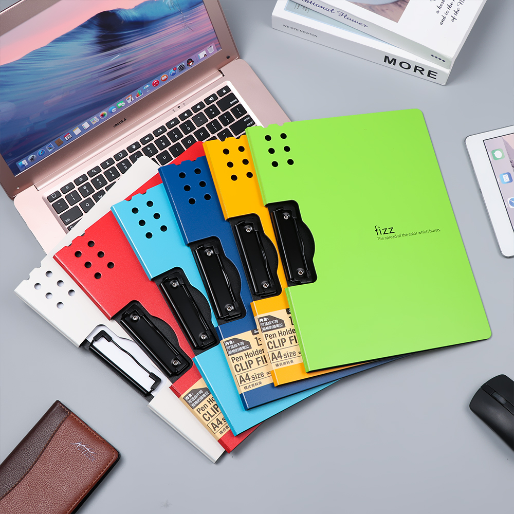 1PC Horizontal A4 File Folder Matte Texture Portable Pad Document Holder Writing Board Office Metting File Pocket Writing Board