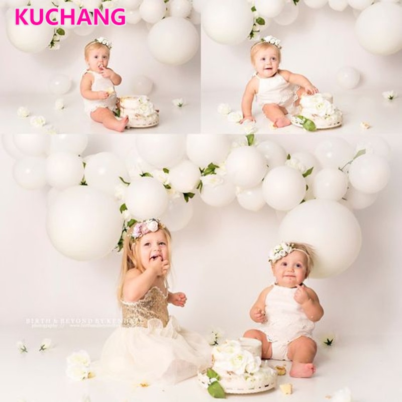 Giant White Round Balloons 5/10/12/18/36 inch Wedding Mini Round White Macaron Jumbo Balloons Arch Backdrop Photography Decor
