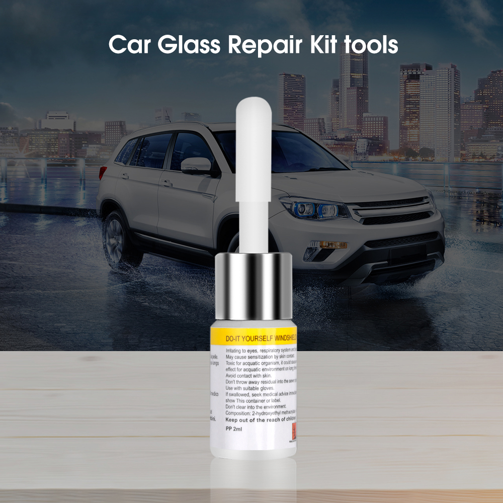 Autoruit glas kras barst reparatie gereedschap voorruit reparatieset voorruit restauratieset voor voor- of achterruit