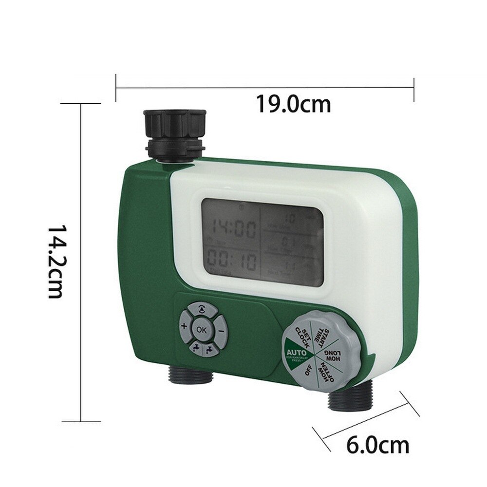 Sprinkler Controller Dual Interface Watering Timer large screen Hose Faucet Timer Automatic Garden Sprinkle Water Timer
