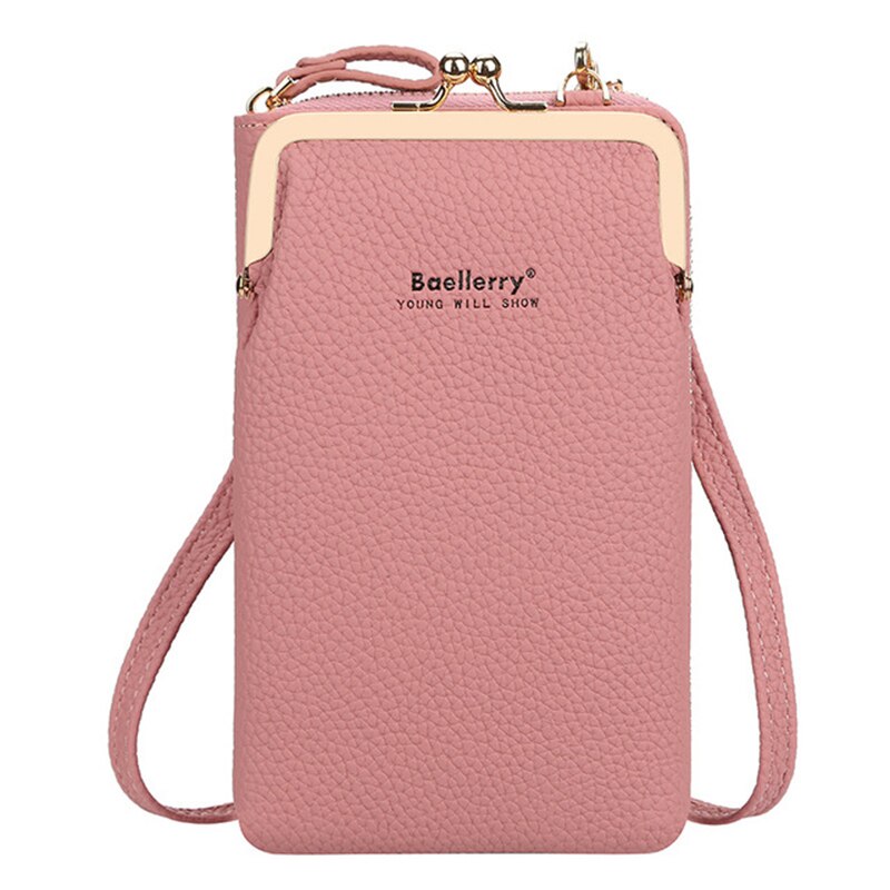 Dames PU Leer Schoudertas - Multifunctionele Crossbody Portemonnee met Rits & Hasp