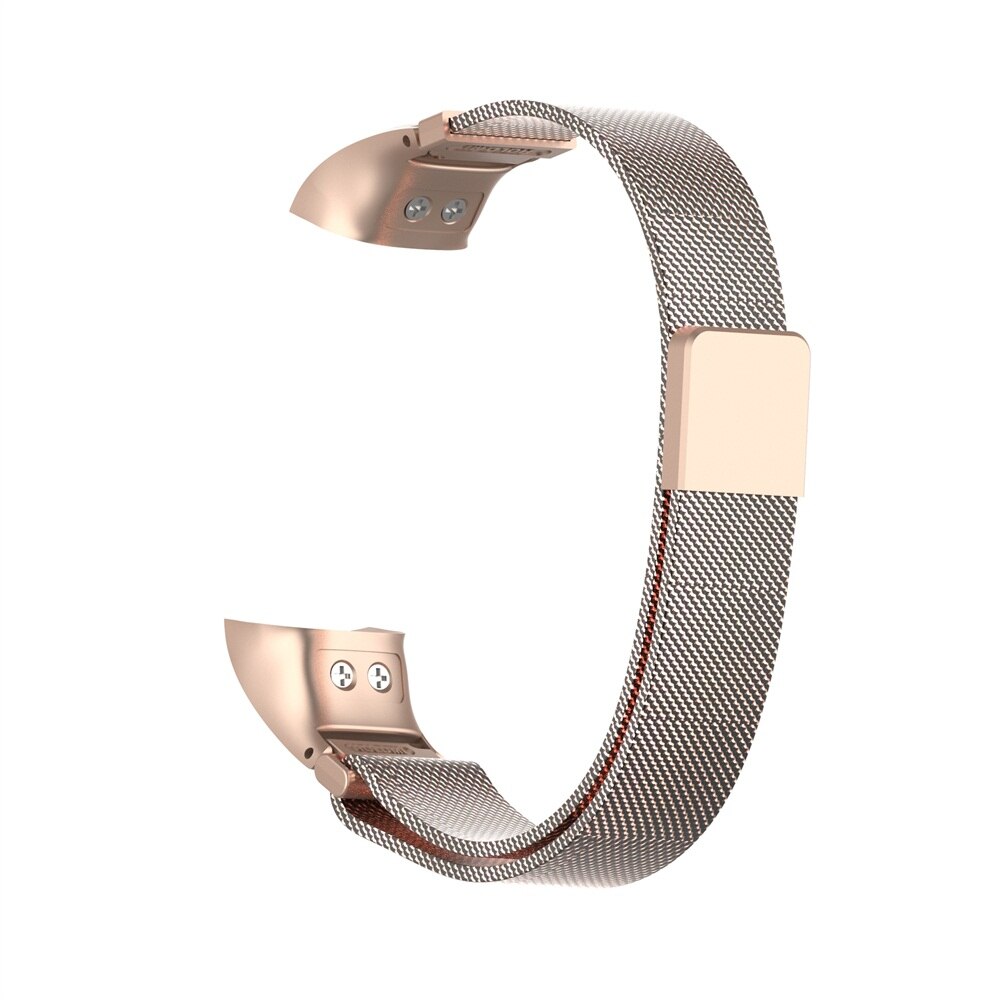 For Huawei Honor Band 5 4 Luxury Metal Loop Watch Band Magnetic Replacement Smart Watch Strap Bracelet Wristbands: Bronze gold