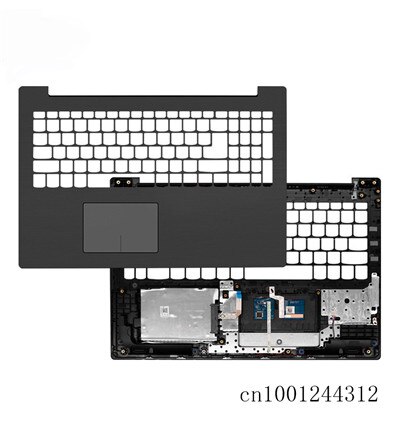 Original til lenovo ideapad 320-15 320-15 ikb isk 330-15 330-15 icn lcd bageste topdæksel bagdæksel/bezel/håndledsstøtte/bundfod: Sort håndledsstøtte