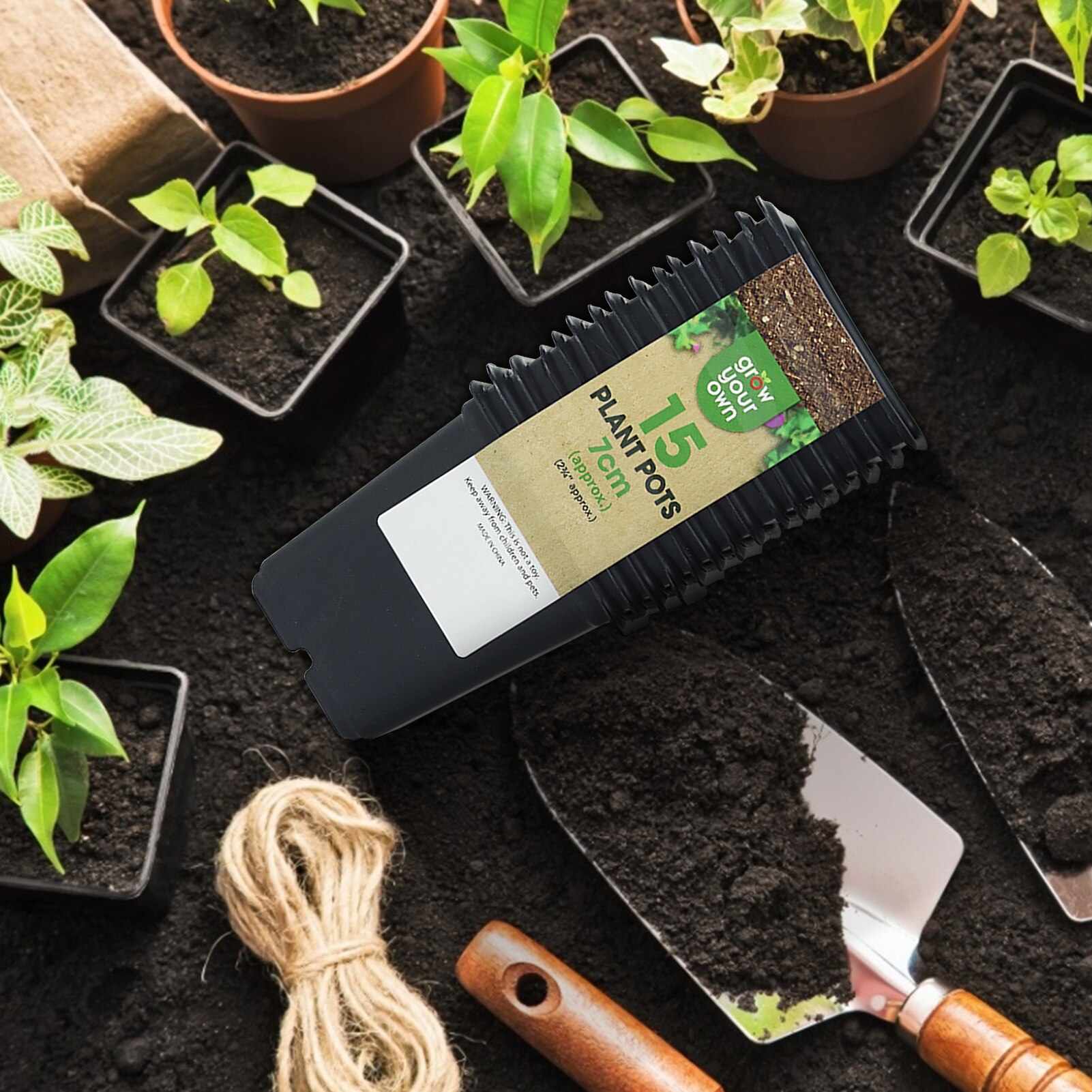 Macetas de plástico para plantas de vivero, contenedores de plantación para jardinería, tazas, bandeja de plántulas para invernadero, germinación de plantas, bolsas de cultivo