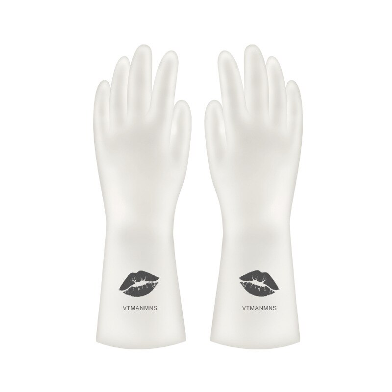 Gants en PVC, imperméables, pour la lessive domestique, durables, 1 paire, outils de nettoyage ménagers antidérapants, pour la vaisselle: 3