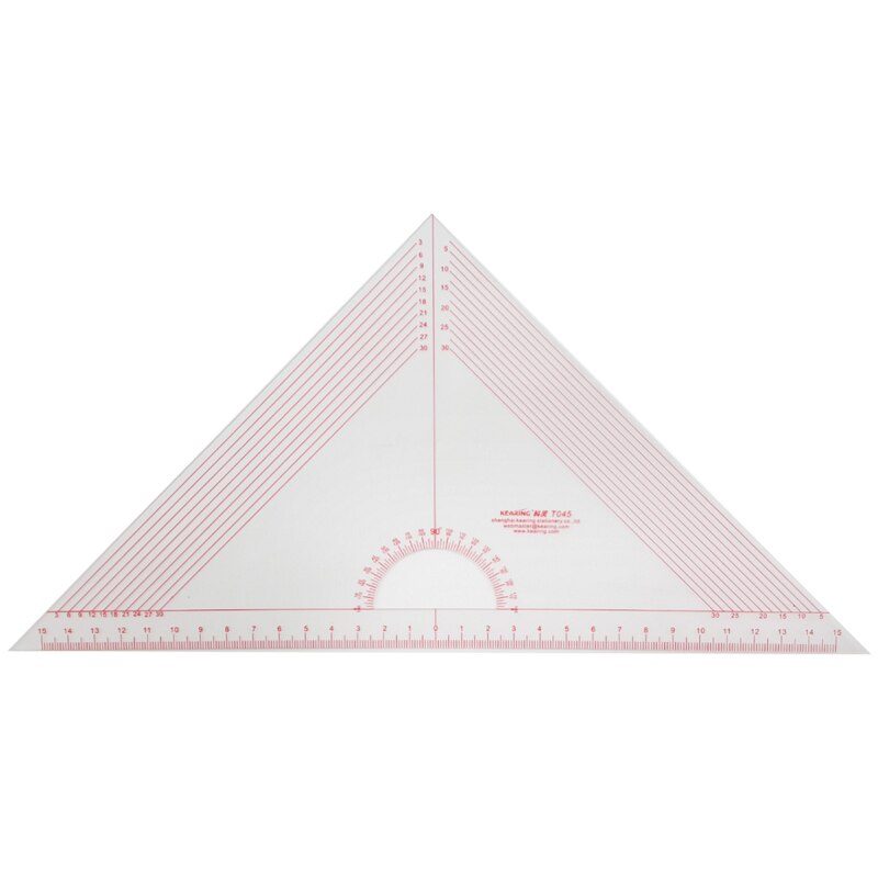 30cm Triangular Ruler Patchwork Isosceles Triangle Ruler 2.5 3.0mm Parallel Lines: Default Title