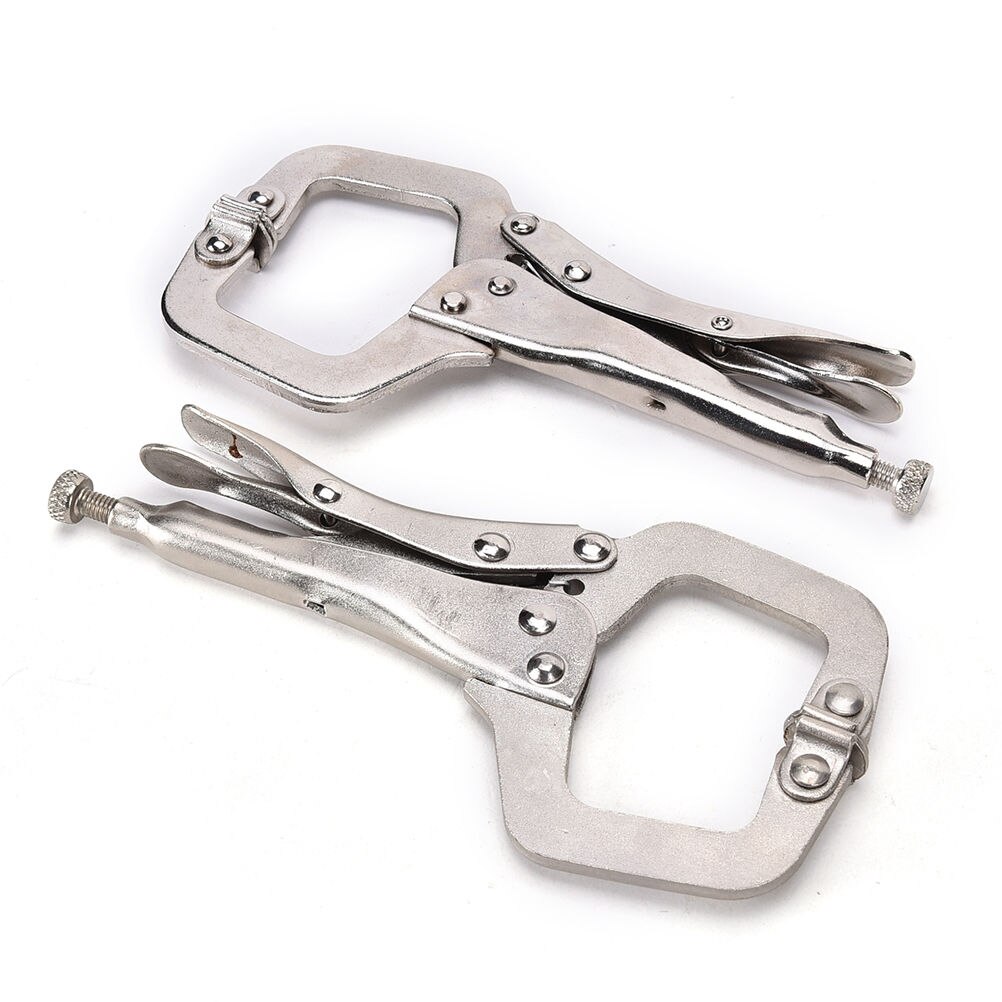 1PCS 6" Metal Welding Pliers Grip Locking Pliers Instruments Vise Grip Pliers Hand Tools C Type Clamp Adjustable Pliers