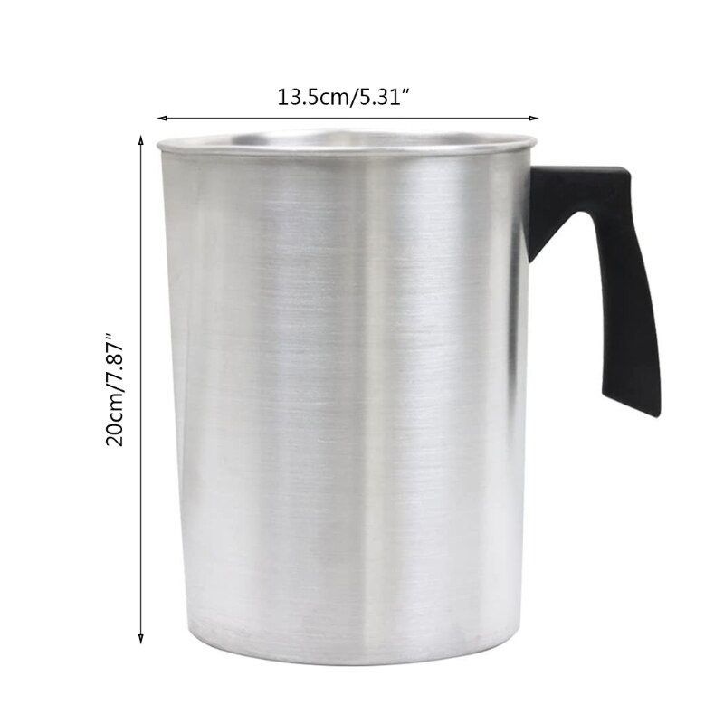 Wax Melting Pot, Melting Pot Candle Wax Smelter, with Handle, 3L Melt Wax Pouring Jar for Home DIY Chandlery Supplies