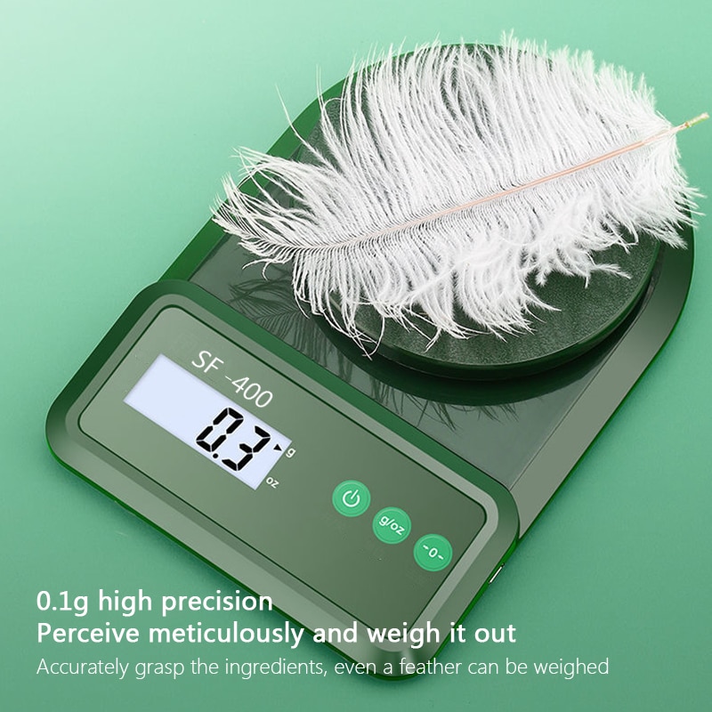 Kitchen Electronic Scale High Precision Gram Measuring Scale Household 1G Balance 0.1G Accurate Baking Scale Food Jewelry Scale