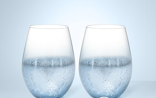 Sterrenhemel verandert geleidelijk van kleur kopje water kopje glas vrouwelijk huishouden theekopje persoonlijkheid koffiekopje stuur familieleden: Blauw 2 stuks