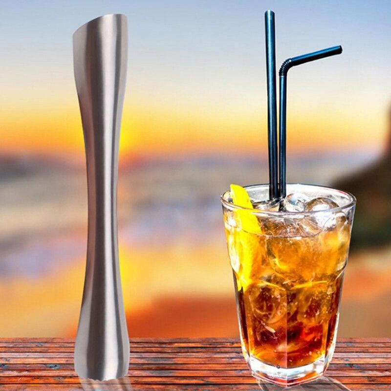 DIY trituradora de hielo de martillo de Metal de acero inoxidable de Muddler Swizzle Stick barman de Bar herramienta suministros