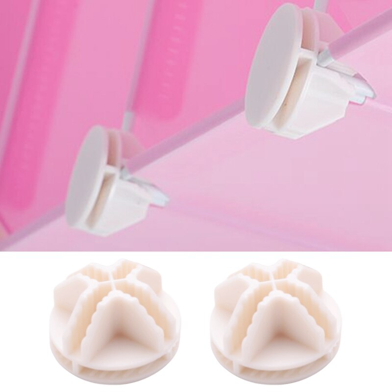 Wire Square Plastic Connectors For Modular Organizer Closet And Wire Grid Square Storage Shelving Unit, Set Of 8