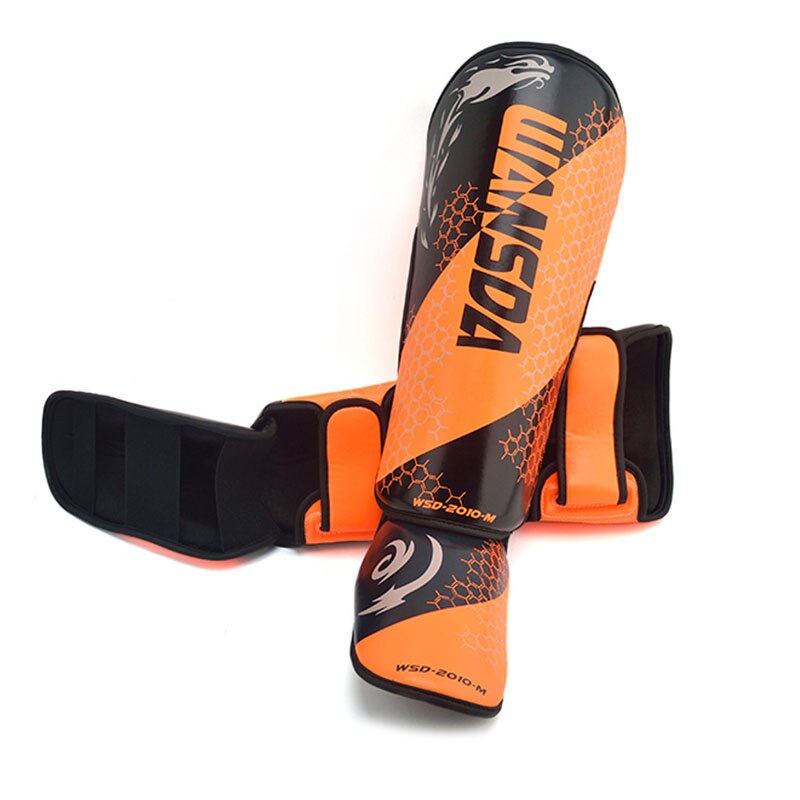 1 Pair Adults Kids Boxing Shin Guard Taekwondo Ankle Support Sanda Muay Thai MMA Kickboxing Equipment Karate Leg Protectors
