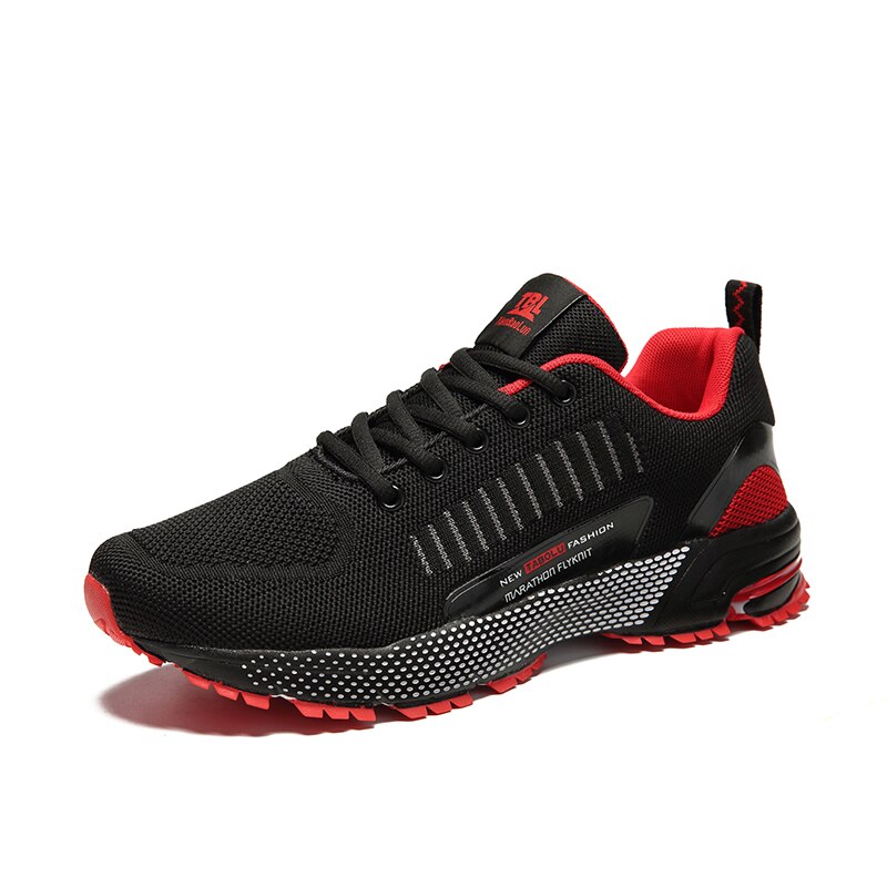 Golfschoenen voor heren, ademend, platte wandelschoenen voor heren, lichtgewicht golfschoenen voor heren, sportieve zomertrainingen: Rood / 44