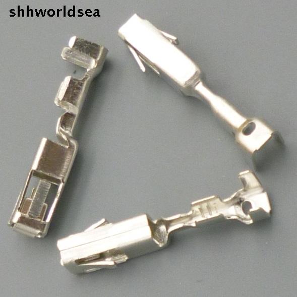 Shhworldsea 100 stks/partij Vrouwelijke Crimp terminal Connectoren voor Auto, Grote J519 auto terminals voor VW, 2.8mm Pin terminal