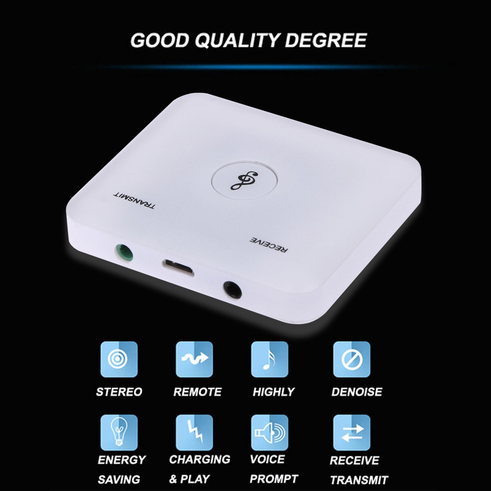 IFI Wireless Bluetooth Audio Transmitter&Receiver 3.5MM RCA Music 2 in1 Adapter Support HFP, HSP, A2DP, AVRCP and SPP