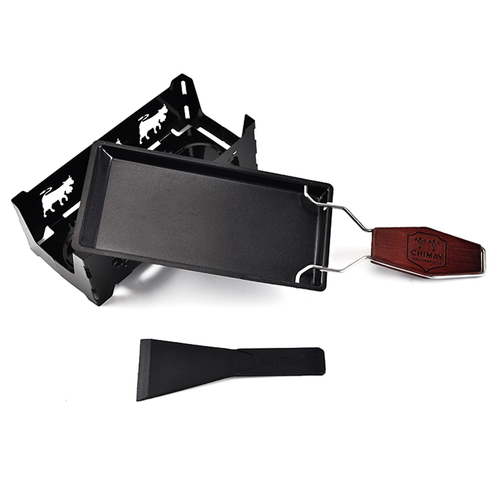 Grill Cheese Raclette Set Non-stick Griller Mini BBQ Cheese Board Baked Cheese Oven Iron Swiss Cheese Melter Pan Tray Kitchen