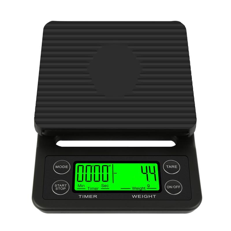 Usb-laddare hushållskaffe som väger 0.1g dropp kaffevåg med timer bärbar elektronisk digital köksvåg