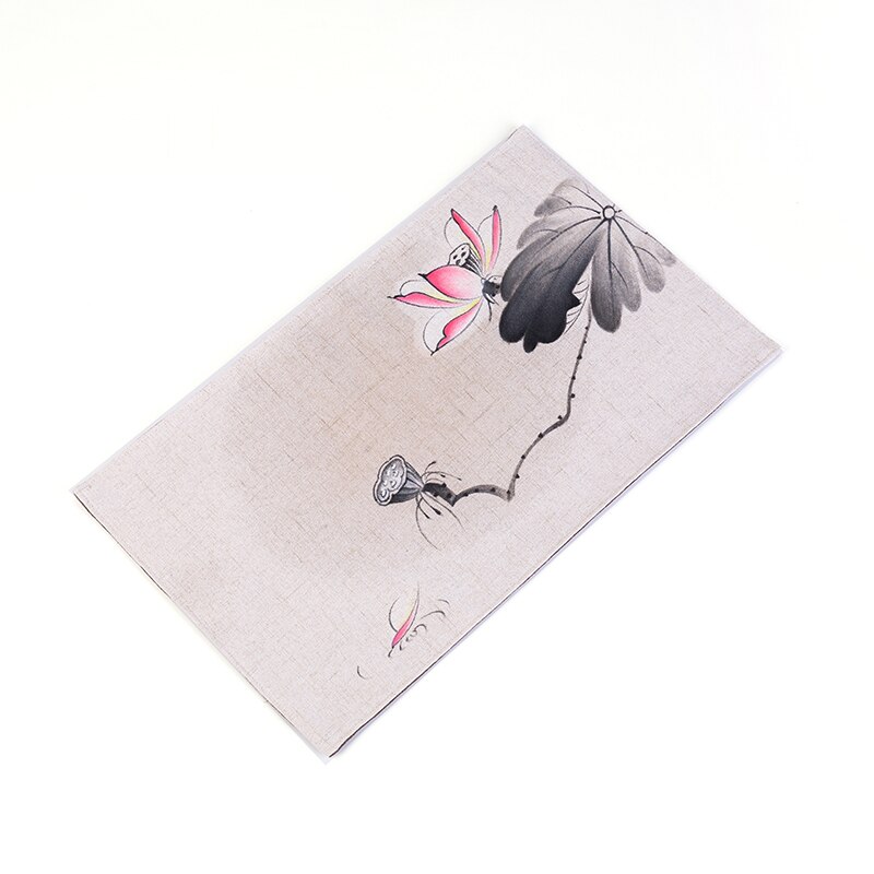 Napperon en tissu peint à la main pour Table basse, drapeau de Table, trompette, tapis de Table en coton et lin