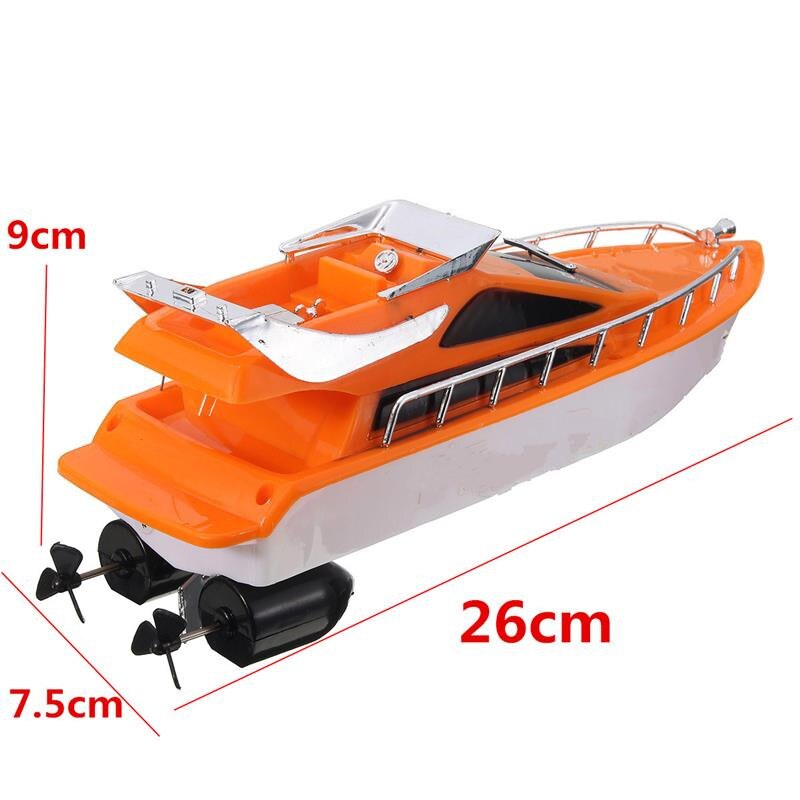 JIMITU Mini RC barcos naranja plástico eléctrico de Control remoto lancha para niños de Control remoto barco Juguetes