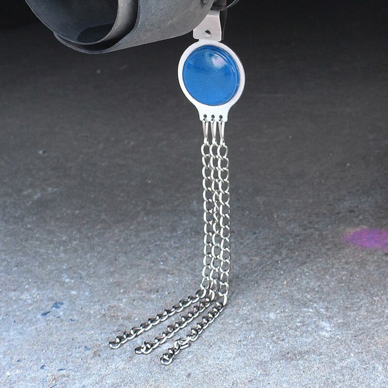 Universele Auto Ronde Elektrostatische Voorkomen Grond Riem Voertuig Waarschuwing Auto Antistatische Grond Draad Metalen Reflecterende Aarding Strip