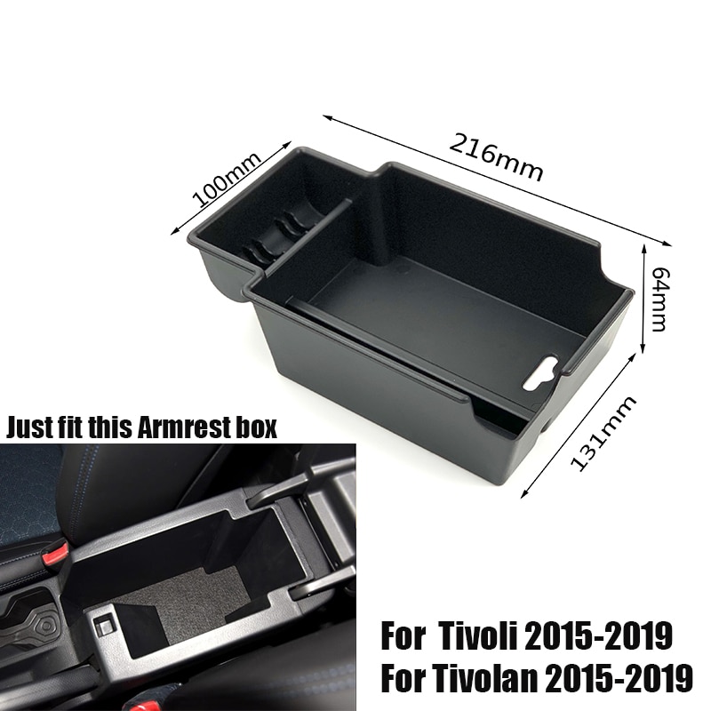 Pour SsangYong Tivoli Rexton accessoires de voiture intérieur accoudoir Central boîte de rangement Console porte-plateau Case Palle