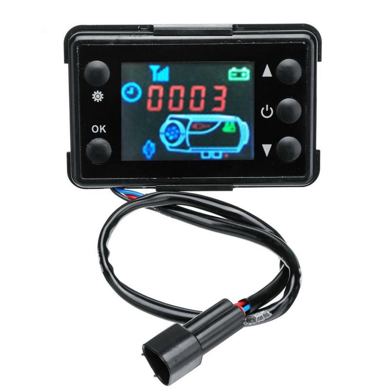 Universal 12V/24V Air Heater Parking Heater Controller Kit LCD Monitor Switch+Remote Control For Car Track Diesels Air Heater: LCD Monitor