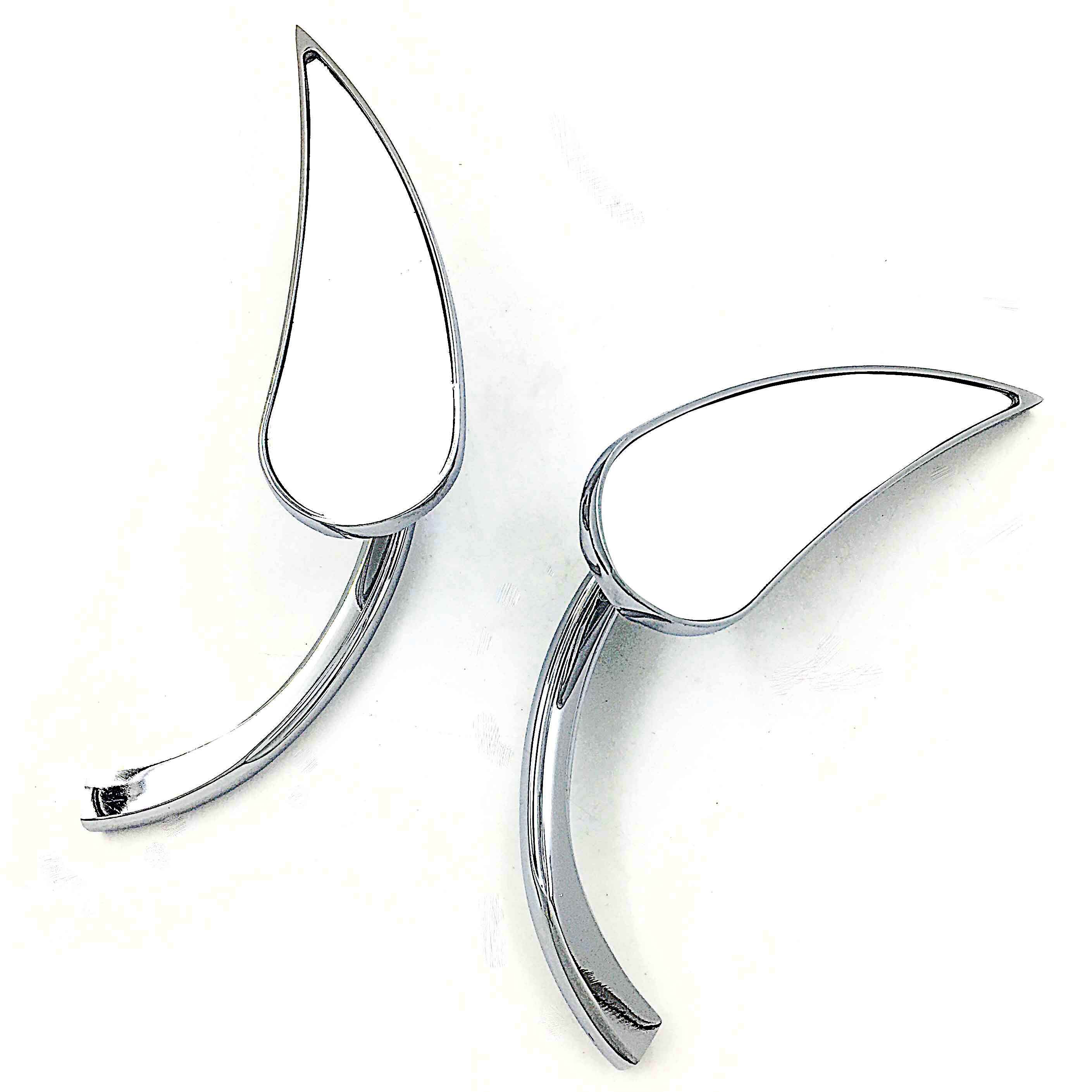 Aftermarket Motorcycle Parts Teardrop Rad II Rearview Mirror For Harley Davidson Street Sportster Cruiser BLACK: MT377-CD