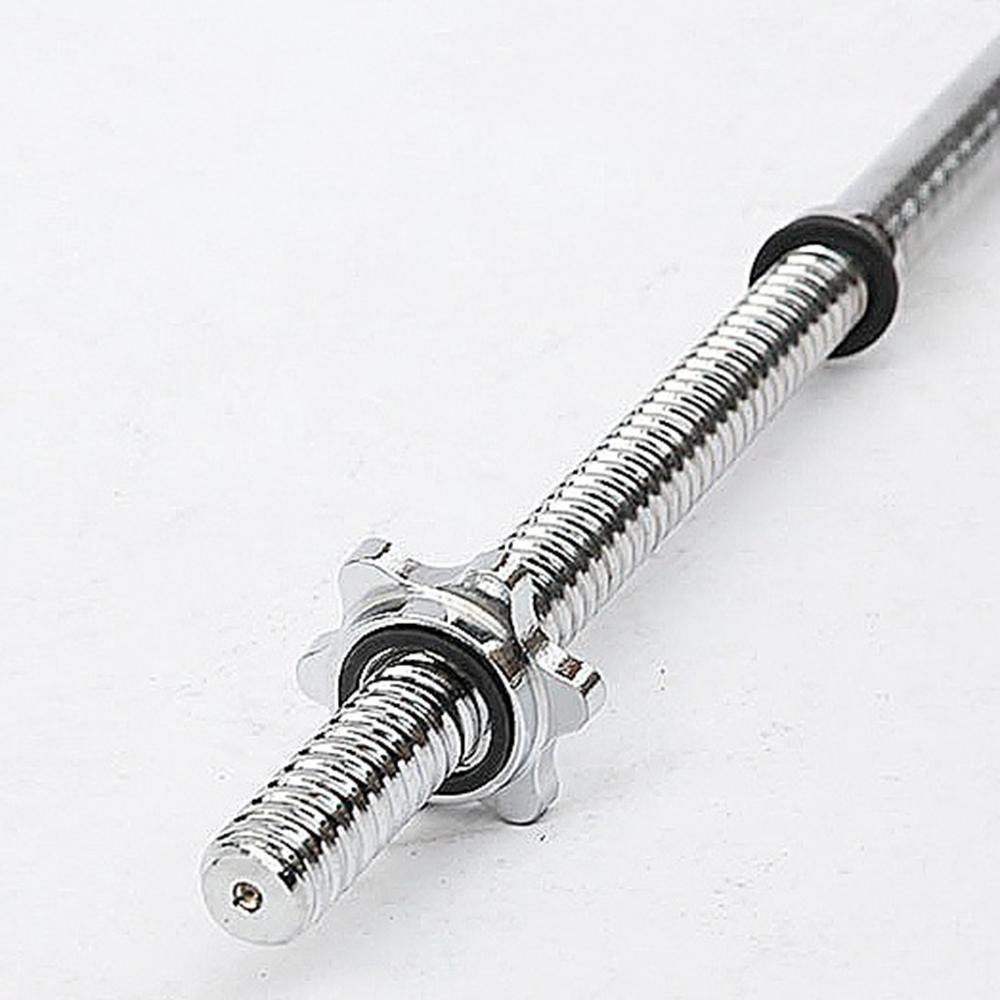 2 uds barra de pesas estándar Barbel Spin Lock Barra de tuerca bloqueo abrazadera de Collar tornillo tuercas hexagonales 2,5 cm mancuernas accesorios de Hardware