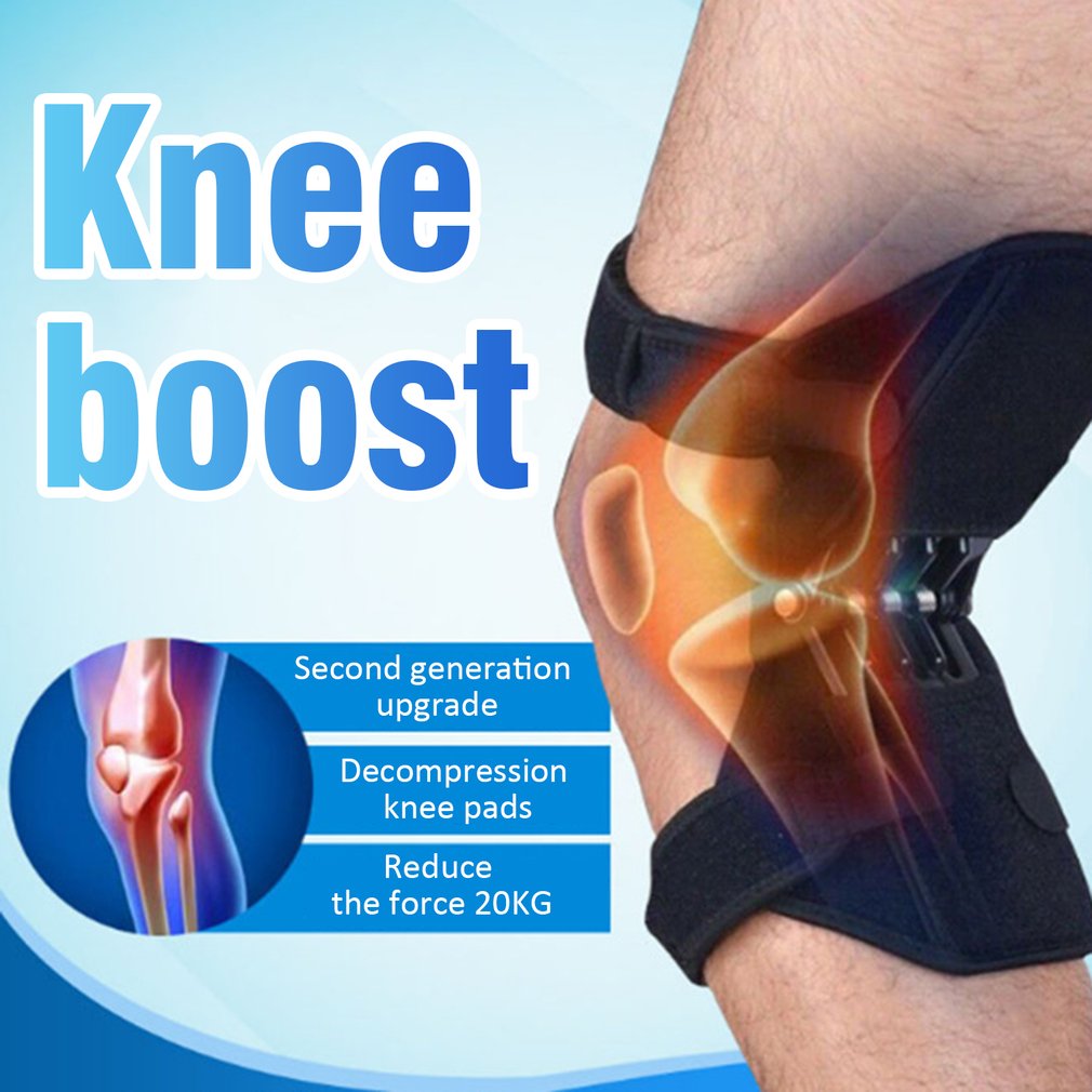 1Pc Joint Support Kniebeschermers Ademend Antislip Lift Knie Booster Pijnbestrijding Voor Knie Power Lente Kracht stabilisator Been Beschermen