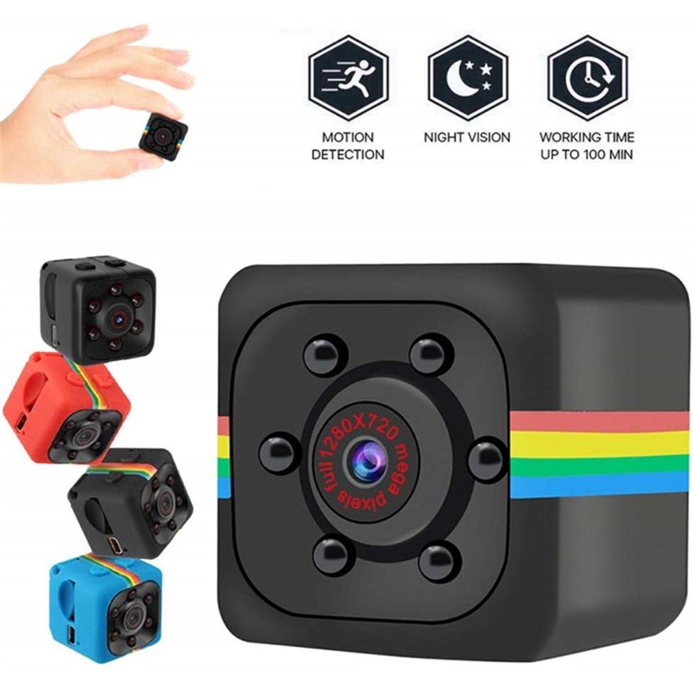SQ11 Mini Camera Hd Nachtzicht Verstelbare Beugel Eenvoudige Installatie Groothoek Monitoring Mobiele Detectie