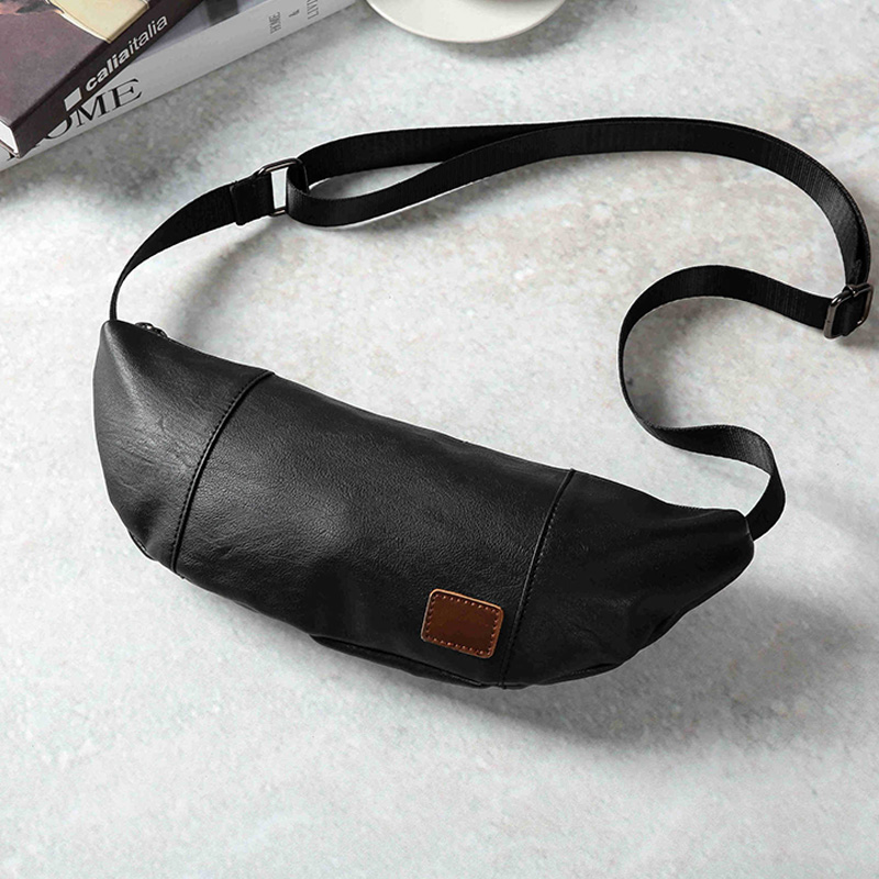 neue Trend Männer Taille Taschen Schwarz Große Kapazität Brust Tasche Männlichen Casual Reise Crossbody Schulter Tasche Handlich Fanny pack