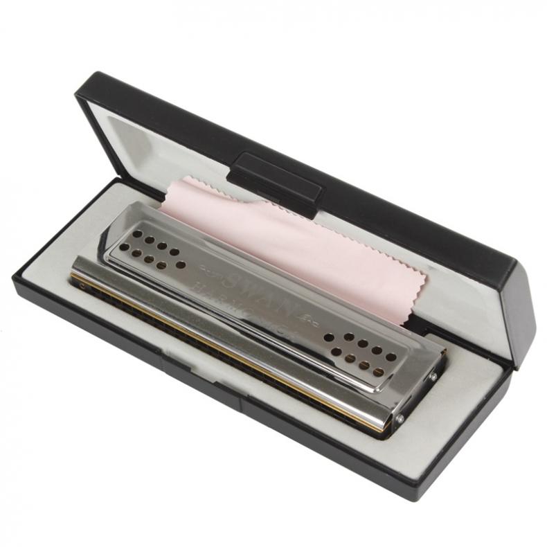 Svane 24 hulls nøkkel av c & g tremolo harmonica med dobbeltside