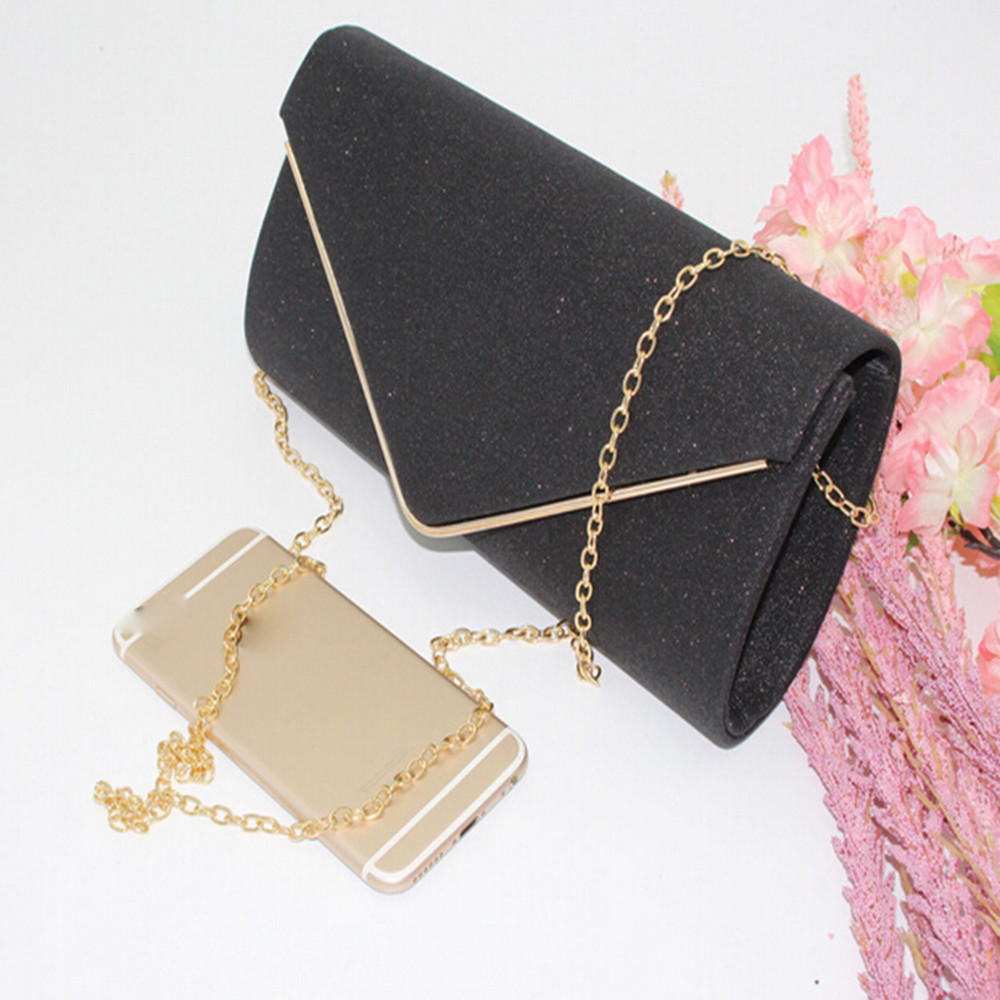 Transer couleur unie femmes sac à bandoulière brillant enveloppe portefeuille pochette sacs à main sac de soirée sacs à main pour la fête O 35