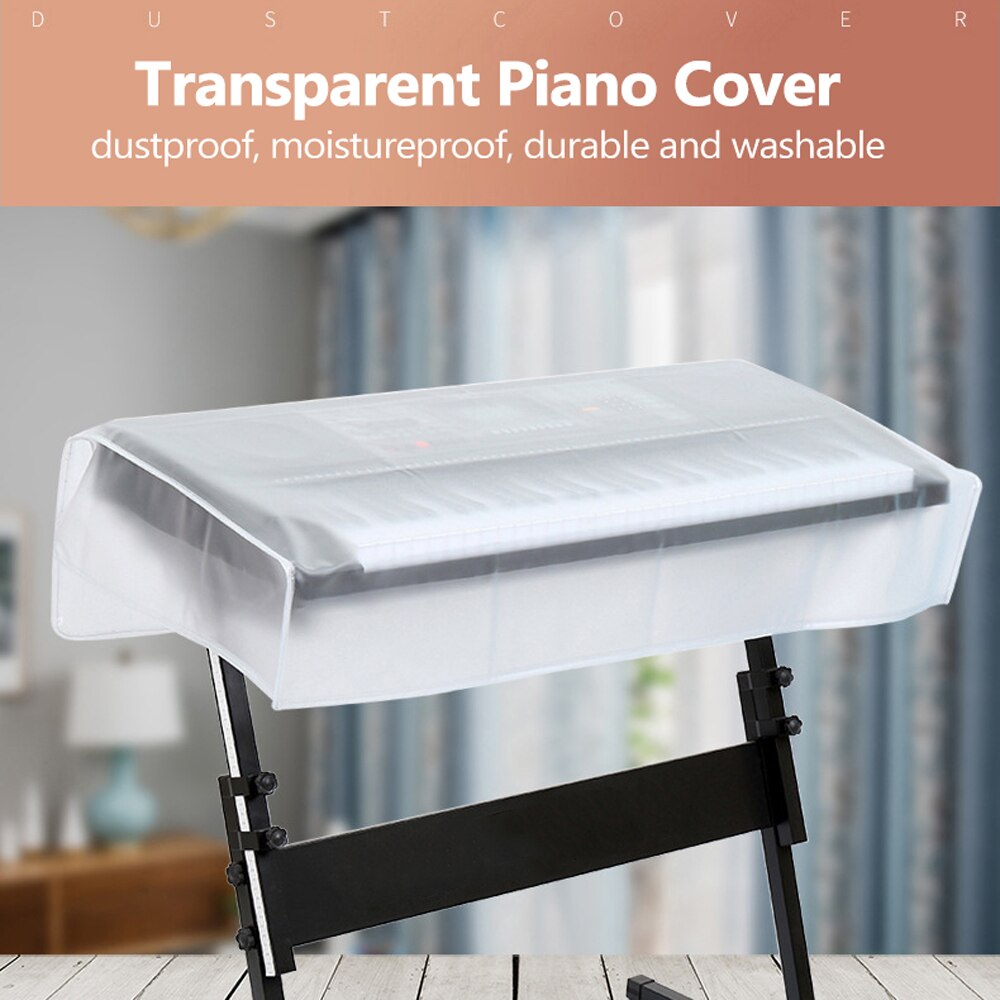 Couvercle de Piano arénacé Transparent clavier de Piano numérique étanche à la poussière et étanche accessoires d'instruments de clavier de couverture