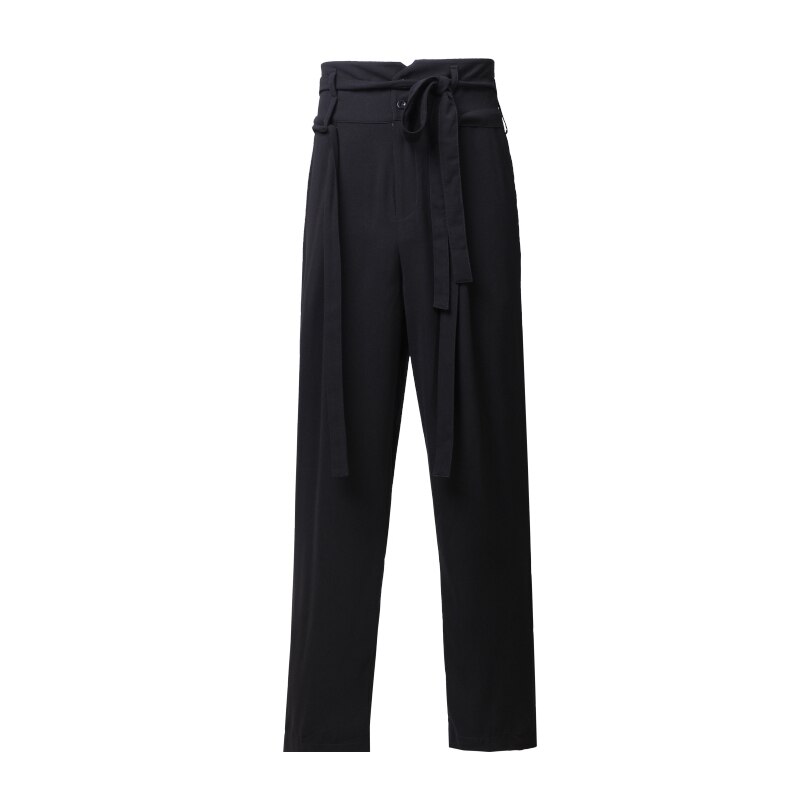 Mannen latin dans broek wals ballroom dans kostuums mannelijke latin dans oefenbroek broeken performance danskleding  sl4080: Zwart / Xl