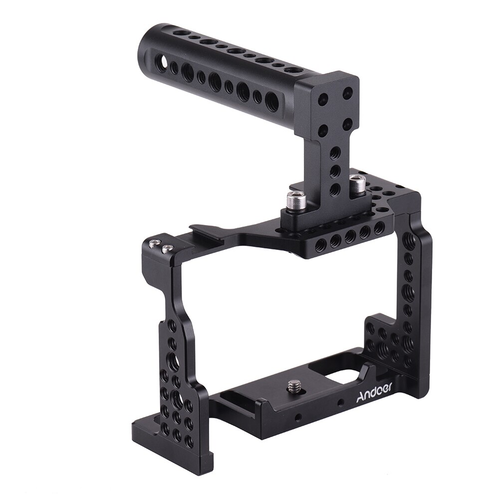 Andoer – stabilisateur de Film vidéo, Cage de caméra à poignée supérieure pour Sony A7II/A7III/A7SII/A7M3/A7RII/A7RIII