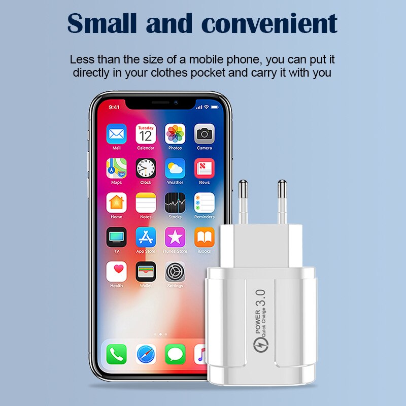 Cargador USB 3.1A de 4 puertos, adaptador de carga rápida, enchufe UE EE. UU. para Iphone POCO Realme Xiaomi, cargador de teléfono móvil QC 3,0, cargador de pared