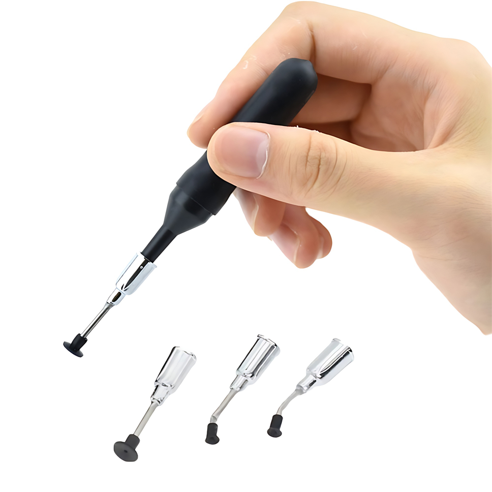 Mini potente bolígrafo de succión al vacío, ventosa antiestática, lente de teléfono móvil, extractor IC, 4 herramientas, bolígrafo de succión Manual al vacío