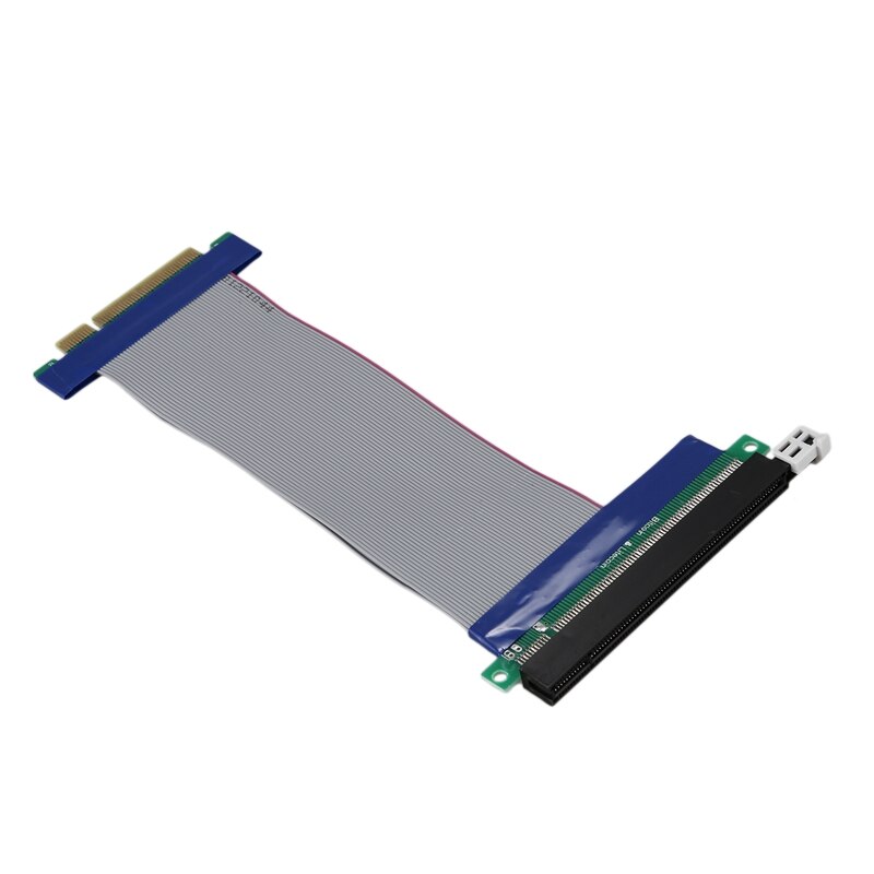 PCI Express PCI-E 8X a 16X ranura Riser tarjeta Flex Flexible Cable de extensión