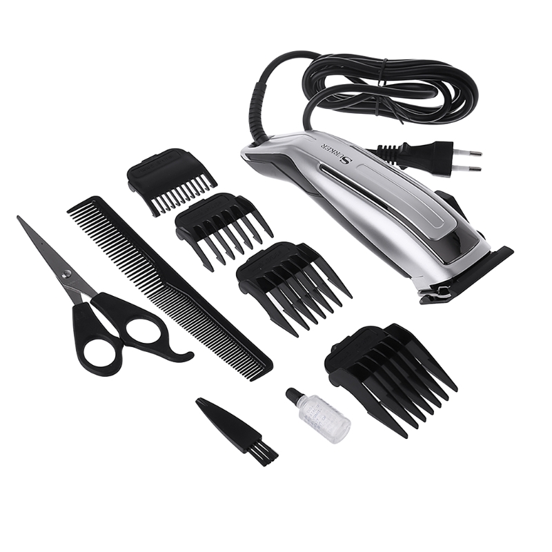 10w 220v hårklipper trimmer til mænd barbermaskine el cutter klipning maskine eu stik