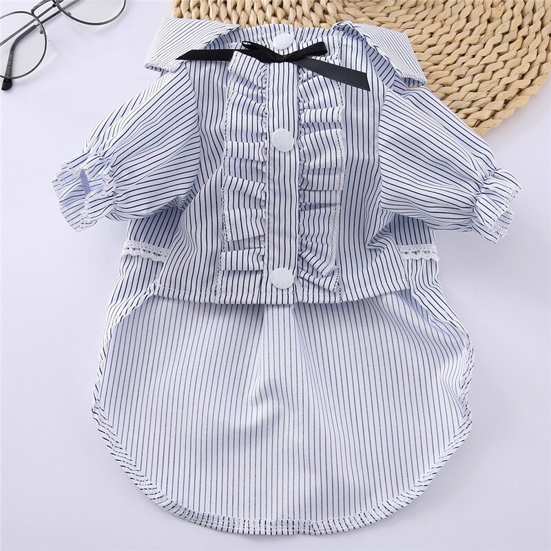 Cats Clothes Clothing Small Dogs T Shirts Colorful Cheap Cute Clothes For Pets Costume Vetement chien xl dog clothes: Blue / S