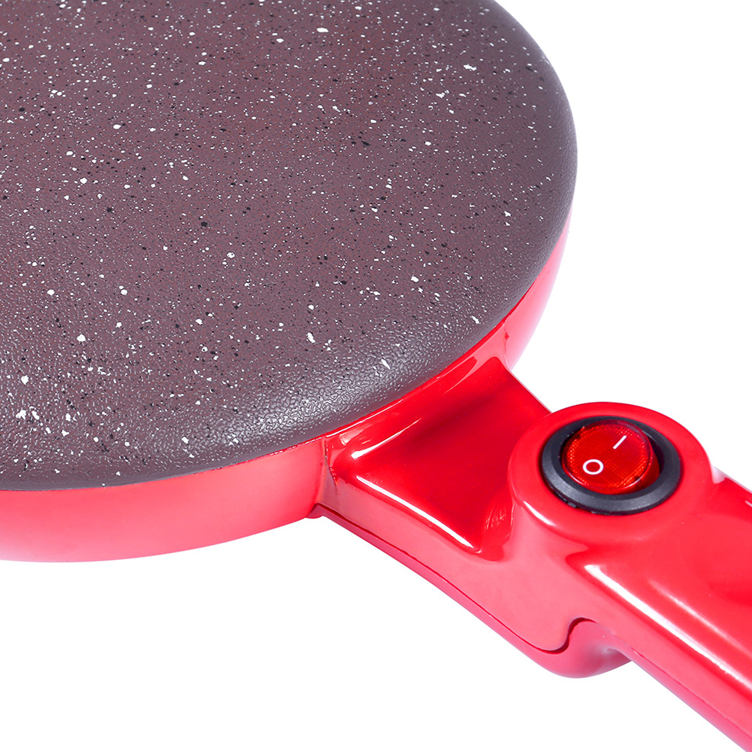 Behogar mini elektrisk crepe maker pandekager maskine nonstick ledningsfri crepe pand kage tallerken til fremstilling af pizza tortillas eu stik